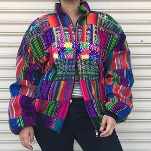 1990s handmade Guatemalan lizard zip pouch
